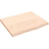 Image de Étagère Murale 60x50x(2-4) Cm Bois De Chêne Massif Non Traité Vidaxl