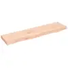 Image de Étagère Murale 80x20x4 Cm Bois De Chêne Massif Non Traité Vidaxl