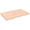 Image de Étagère Murale 80x50x(2-4)cm Bois De Chêne Massif Non Traité Vidaxl