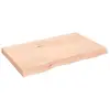 Image de Étagère Murale 80x50x(2-6) Cm Bois De Chêne Massif Non Traité Vidaxl