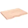 Image de Étagère Murale 80x60x(2-6) Cm Bois De Chêne Massif Non Traité Vidaxl