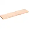 Image de Étagère Murale 120x30x(2-4) Cm Bois De Chêne Massif Non Traité Vidaxl