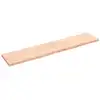 Image de Étagère Murale 200x40x(2-4) Cm Bois De Chêne Massif Non Traité Vidaxl