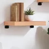 Image de Étagère Murale Marron Clair 40x20x6 Cm Bois Chêne Massif Traité Vidaxl