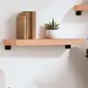 Image de Étagère Murale Marron Clair 60x20x6 Cm Bois Chêne Massif Traité Vidaxl