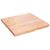 Image de vidaXL Étagère murale marron clair 60x60x4 cm bois chêne massif traité 363654