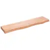 Image de Étagère Murale Marron Clair 80x20x4 Cm Bois Chêne Massif Traité Vidaxl