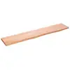 Image de Étagère Murale Marron Clair 100x20x2cm Bois Chêne Massif Traité Vidaxl