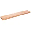 Image de vidaXL Étagère murale marron clair 100x20x4cm bois chêne massif traité 363678