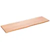 Image de vidaXL Étagère murale marron clair 100x30x2cm bois chêne massif traité 363680