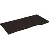 Image de Étagère Murale Marron Foncé 100x50x2cm Bois Chêne Massif Traité Vidaxl