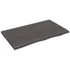 Image de vidaXL Étagère murale gris foncé 100x60x4 cm bois chêne massif traité 363810
