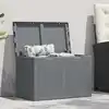 Image de Boîte De Rangement De Jardin Gris Pp Rotin 180 L Vidaxl