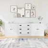 Image de vidaXL Buffets 3 pcs Blanc Bois dingénierie 3185215