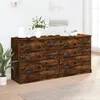 Image de Buffets 2 Pcs Chêne Fumé Bois D'ingénierie Vidaxl