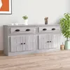 Image de vidaXL Buffets 2 pcs sonoma gris bois dingénierie 3185269