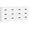 Image de Buffets 2 Pcs Blanc Bois D'ingénierie Vidaxl