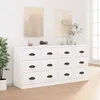 Image de vidaXL Buffets 2 pcs blanc bois dingénierie 3185279