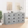 Image de Buffets 2 Pcs Gris Béton Bois D'ingénierie Vidaxl