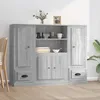 Image de Buffets 3 Pcs Sonoma Gris Bois D'ingénierie Vidaxl