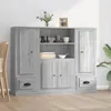 Image de vidaXL Buffets 3 pcs sonoma gris bois dingénierie 3185317