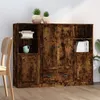 Image de Buffets 3 Pcs Chêne Fumé Bois D'ingénierie Vidaxl