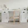 Image de vidaXL Bureau avec armoire blanc bois dingénierie 3185327