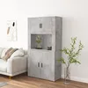 Image de Buffet Haut Gris Béton Bois D'ingénierie Vidaxl