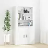 Image de Buffet Haut Blanc Bois D'ingénierie Vidaxl
