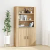 Image de Buffet Haut Chêne Sonoma Bois D'ingénierie Vidaxl