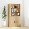 Image de vidaXL Buffet haut Chêne sonoma Bois dingénierie 3185362
