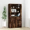 Image de Buffet Haut Chêne Fumé Bois D'ingénierie Vidaxl