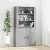 Image de vidaXL Buffet haut Sonoma gris Bois dingénierie 3185365
