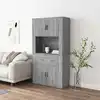 Image de Buffet Haut Sonoma Gris Bois D'ingénierie Vidaxl