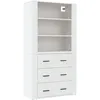 Image de Buffet Haut Blanc Bois D'ingénierie Vidaxl
