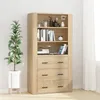 Image de Buffet Haut Chêne Sonoma Bois D'ingénierie Vidaxl