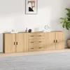 Image de vidaXL Buffets 3 pcs Chêne sonoma Bois dingénierie 3185402