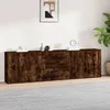 Image de Buffets 3 Pcs Chêne Fumé Bois D'ingénierie Vidaxl
