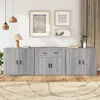 Image de vidaXL Buffets 3 pcs Sonoma gris Bois dingénierie 3185421