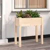 Image de Jardinière Avec Doublure 71x37x76 Cm Bois Massif De Sapin Vidaxl