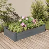 Image de Lit Surélevé De Jardin Doublure 120x60x25 Cm Bois Massif Sapin Vidaxl