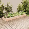 Image de Lit Surélevé De Jardin Doublure 240x45x25 Cm Bois Massif Sapin Vidaxl
