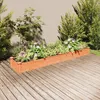 Image de Lit Surélevé De Jardin Doublure 240x45x25 Cm Bois Massif Sapin Vidaxl