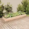 Image de Lit Surélevé De Jardin Doublure 240x60x25 Cm Bois Massif Sapin Vidaxl