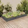 Image de Lit Surélevé De Jardin Doublure 240x120x25 Cm Bois Massif Sapin Vidaxl
