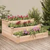 Image de Lit Surélevé De Jardin 120x120x56 Cm Bois Massif De Sapin Vidaxl