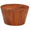 Image de Table Basse Ø 52x30 Cm Bois De Manguier Brut Massif Vidaxl