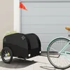 Image de vidaXL Remorque de vélo noir 45 kg fer 94129