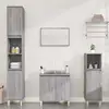 Image de Ensemble De Meubles De Salle De Bain 3 Pcs Sonoma Gris Vidaxl
