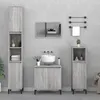Image de Ensemble De Meubles De Salle De Bain 3 Pcs Sonoma Gris Vidaxl